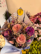 Ramo flores secas morado