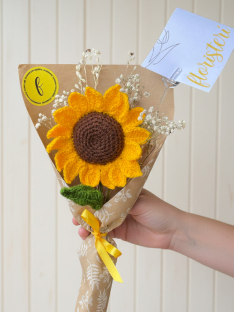 Ramito girasol tejido