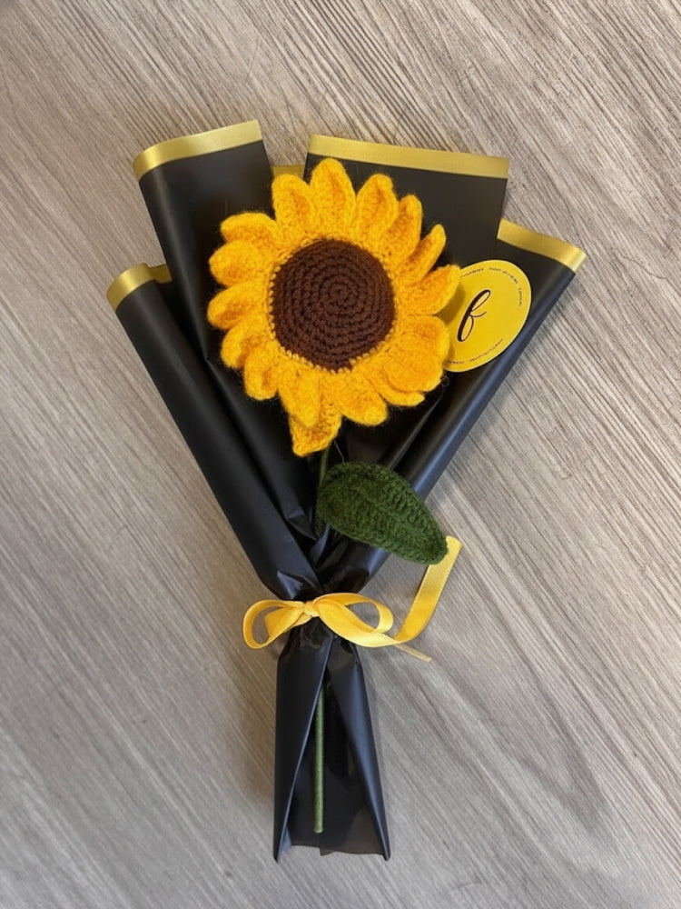 Ramito girasol tejido