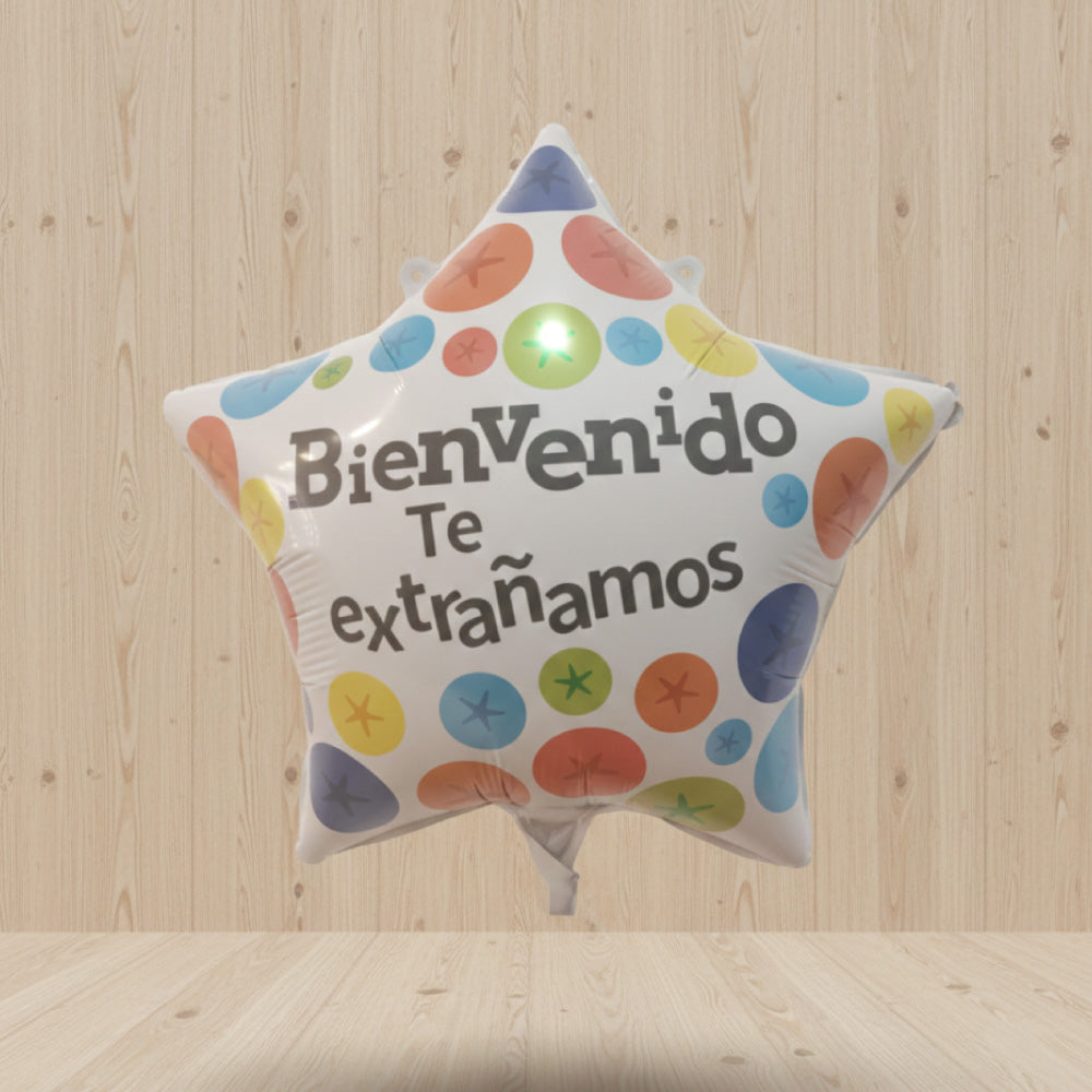 Globo Bienvenido te extrañamos Estrella