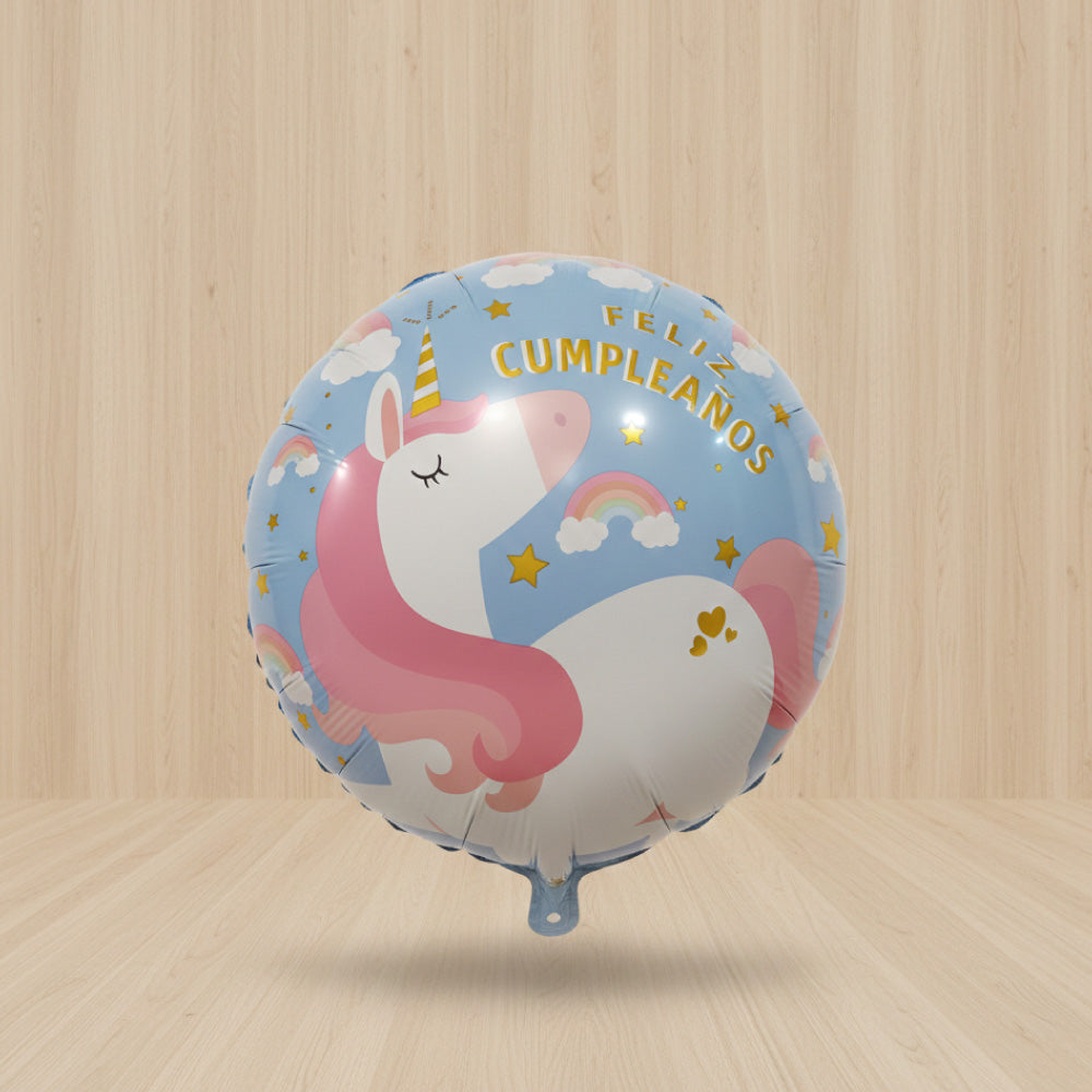 Globo Feliz cumpleaños unicornio