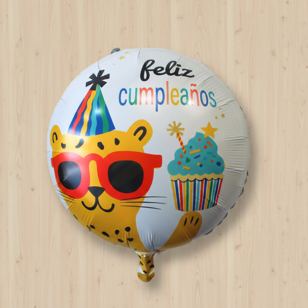 Globo Feliz cumpleaños gatito