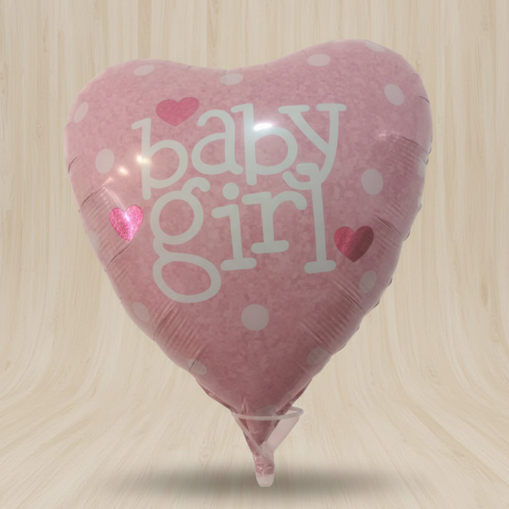Globo Recién nacida baby girl corazón