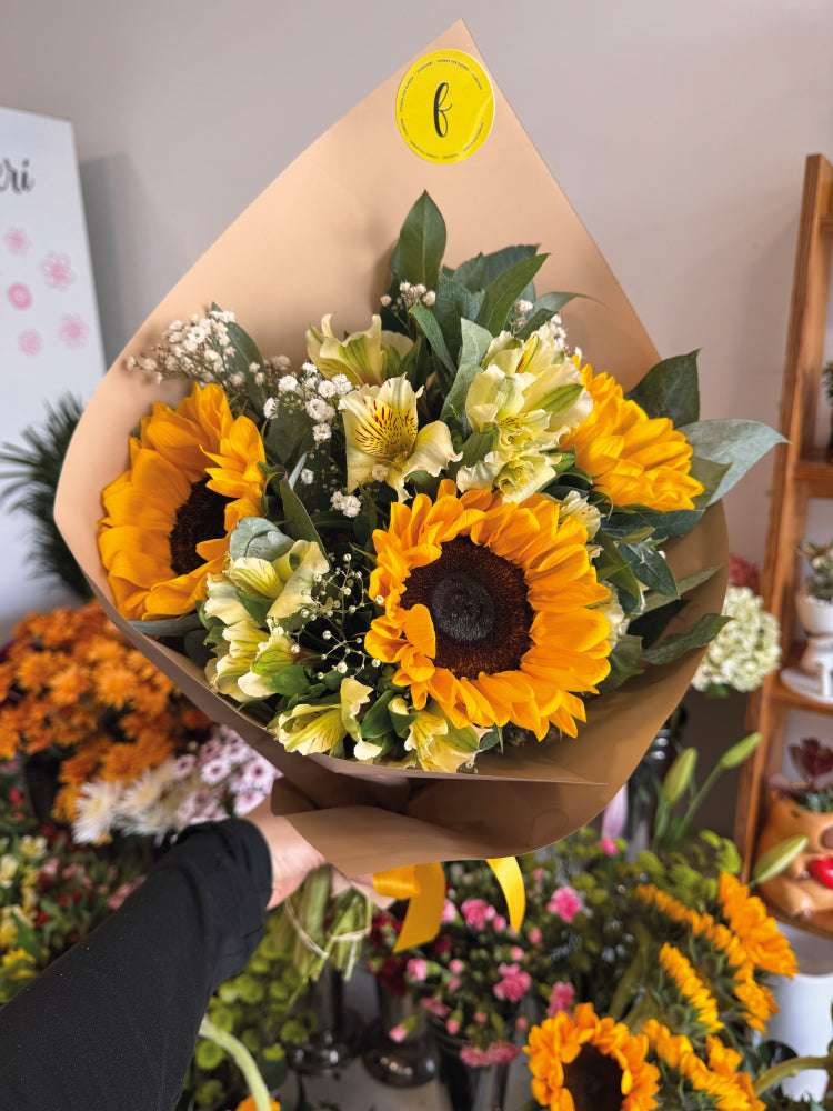 Ramo shine girasoles x3